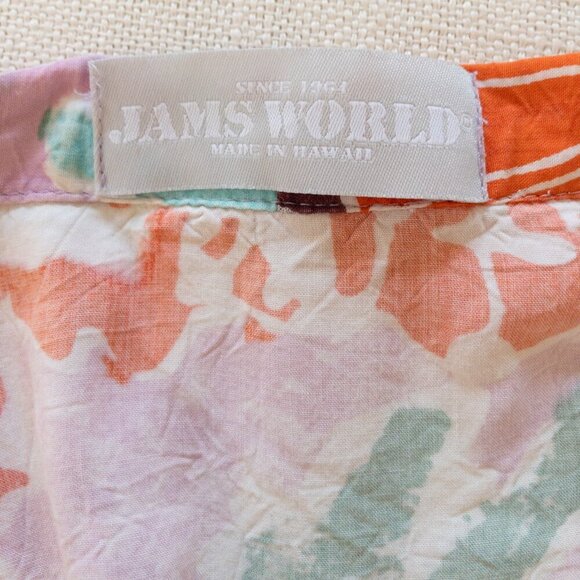 Jams World One Size Floral Kimono Duster 100% Rayon Made in Hawaii - Picture 3 of 5
